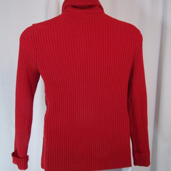 Quilted Jacket Red Size M Rafaella NWOT - Picture 4 of 5